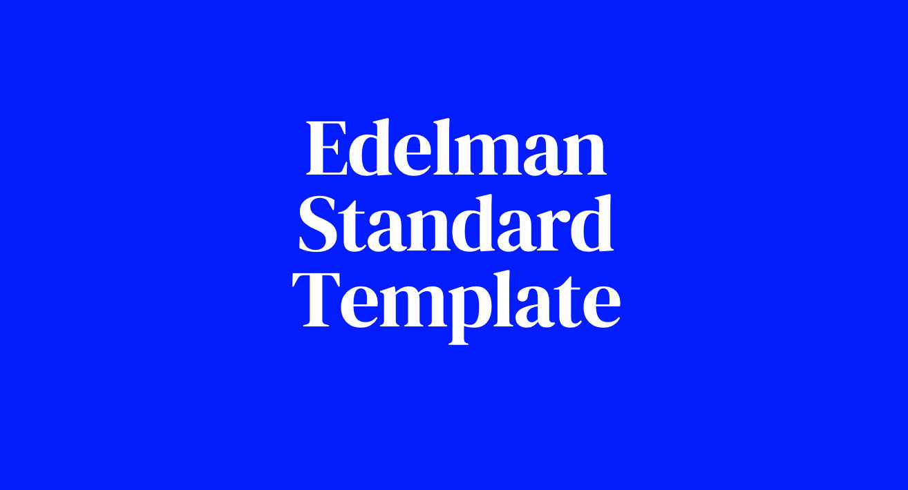 Thumbnail for Edelman ProFile Bio Template